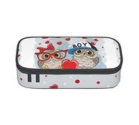 Melbrakin Trousse à Crayons Mignonne en Forme de Hibou, Grande capacité pour Filles et garçons, étui d'école et de Bureau en Polyester imprimé