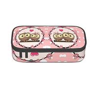 Melbrakin Trousse à Crayons Mignonne en Forme de Hibou, Grande capacité pour Filles et garçons, étui d'école et de Bureau en Polyester imprimé