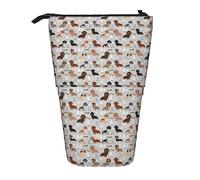 Melbrakin Trousse à Crayons télescopique Doxie Coastal Dogs at The Coast Summer Sand