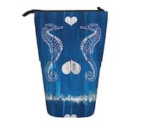 Melbrakin Trousse télescopique à thème Plage Nautique, série Sea Horse Ocean Blue