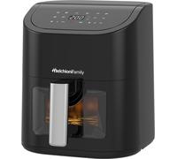 Melchioni Air Fryer Family 5,2 l avec fenêtre transparente, noir
