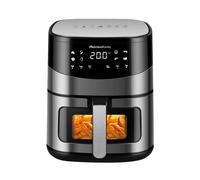 Melchioni ARIANNA 6,5L Unique Autonome 2000 W Friteuse d'air chaud Noir, Acier inoxydable