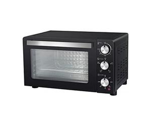 Melchioni Family | DEVIL Four électrique Ventilé, Capacité 23 Litres, 3 Modes de Cuisson, Minuterie 60 Minutes, 1200W, Double Vitre, Lumière Interne et Température Jusqu'à 230°C, 46 X 382 X 273 cm