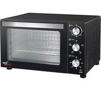 Melchioni Family | Four électrique Ventilé DEVIL, Capacité 32 litres, 3 Modes de Cuisson, Minuterie 60 minutes, 1500W, Double Vitre, Lumière Interne et Température jusqu'à 230° C, 49 X 44 X 305 cm