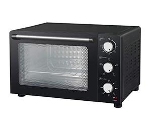 Melchioni Family | Four Electrique Ventilé ENJOY 31, Capacité 31 litres, 1500W, Multicouche avec Minuterie 60 Minutes, Thermostat Réglable jusqu’à 230, Noir