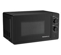 Melchioni Family Micro-ondes 20L avec gril - vague - 800 W - Dimensions 46 x 32 x 26 cm - Minutes - Plaque en verre et ouverture avec bouton - Noir