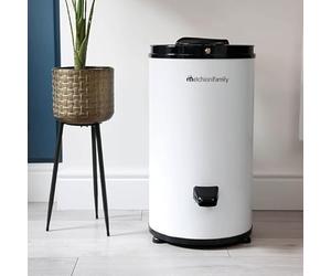 Melchioni Family TORNADO Sèche-linge Essoreuse Inox, Étendoir Portable Gain de Place, Essoreuse Silencieuse, Capacité 6 kg, 3200 Tours/Min