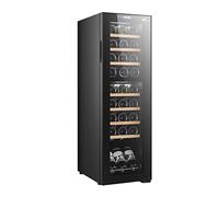 Melchioni Family | VERMENTINO 27C DUAL Refroidisseur à Vin avec 27 Bouteilles Double Température 74L Compresseur Lumière Intérieure Température Réglable 5-18°C Ecran Tactile Porte en Verre Étagères en
