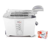 Melchioni Tosto Grille-Pain Électrique Avec Double Pince, Thermostat Reglable,