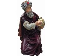 Melchior accroupi 90cm de haut Figurine de décoration - polyrésine - réduite - pour l'extérieur
