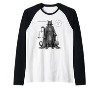 Melchom Chat Démon de Coin et Jugement Manche Raglan