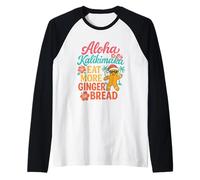 Mele Kalikimaka Eat More Gingerbread Hawaii Xmas Vibrations Manche Raglan