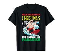 Mele Kalikimaka Guirlande Lumineuse hawaïenne pour Sapin de Noël T-Shirt