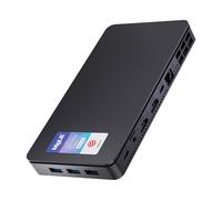 MeLE Overclock X2 Mini PC N150 32 Go RAM 512 Go Stockage, Graphiques UHD, Double HDMI et USB-C 4K, Mini PC Haute Performance Ultra-Compact, Port Gigabit, Fixation VESA, Allumage Automatique