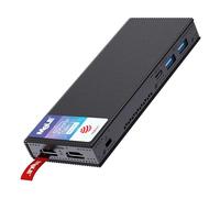 MeLE PCG02 Pro Mini PC Stick Celeron N5105 8GB 256GB Petit Ordinateur de Bureau sans Ventilateur avec Gigabit Ethernet 2.4G/5G, BT5.1, Dual 4K HDMI, VESA pour Bureau/Étude/Maison
