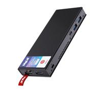 MeLE PCG02 Pro Mini PC Stick sans Ventilateur avec Windows 11 Pro, N100 8GB RAM 256GB Stockage, Mini Ordinateur Double HDMI, LPDDR4 4266MHz, USB Type-C PD3.0 pour Bureau, IoT, Multimédia, Maison