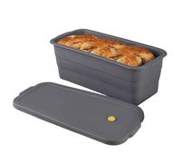 Melearch Moule à Pain, Nouvelle Version Moule à Gâteau Rectangulaire Antiadhésif, Plus Grand et Plus épais, Moule Silicone Pliable avec Couvercle, Moules à Pâtisserie pour Toasts, Sandwichs, Brownies