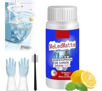 Meledmatte Nettoyeur de canalisations de toilettes, agent de dragage professionnel puissant pour canalisations de toilettes de cuisine, outil de nettoyage rapide (1 pièce)