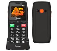 Melefon 4G Téléphone Portable pour Senior | Portable pour Personnes âgées | Débloqué, Grosse Touche, Bouton d'Assistance et Socle Chargeur, Nano Carte SIM, D105