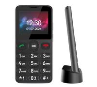Melefon 4G Téléphone Portable Senior débloqué,écran Couleur 2.2 Pouces,Facile à Utiliser, téléphone cellulaire de Base avec Grosses Touches| Bouton SOS | Radio FM | Torche |1400mAh Battery (Noir)