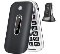 Melefon Téléphone Portable à Clapet pour Senior avec Bouton SOS,Touches d'Appel Rapide - Le pour Vos Parents