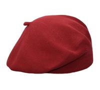 Melegari Bonnet Basque Femme | 100% Coton | Sofia Beret | Printemps Été, bordeaux, 55-59