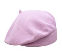 MELEGARI Bonnet Basque Femme | 100% Coton | Sofia Beret | Printemps Été, rose, 55-59