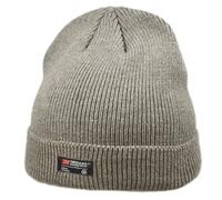 Melegari Bonnet Tricot Beanie, Arbola | Thinsulate Stretch Extensible | Bonnet Thermique | Unisexe, marron clair, 54/60 cm