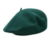 MELEGARI Casquette Basque Femme | 100% Laine | Margie Beret | Made in EU, Vert 630, Taille Unique