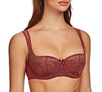 MELENECA Balconette Sexy Dentelle BH, Soutien-Gorge Femme Cabernet Rouge 115H