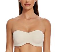 MELENECA Femme Minimiseur Soutien-Gorge sans Bretelles Bandeau Emboîtant Grande Taille Dollar de Sable 90E