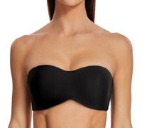 MELENECA Femme Minimiseur Soutien-Gorge sans Bretelles Bandeau Emboîtant Grande Taille Noir 80E