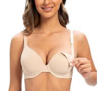 MELENECA Femme Soutien-Gorge Allaitement Grande Taille Armature Confortable Grossesse Beige pâle 95C