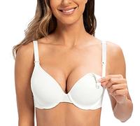 MELENECA Femme Soutien-Gorge Allaitement Grande Taille Armature Confortable Grossesse Blanc 90D