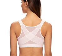 MELENECA Femme Soutien-Gorge Fermeture Devant Posture sans Armatures Rose Clair 100F