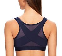 MELENECA Femme Soutien-Gorge Fermeture Devant Posture sans Armatures | Soutien dorsal pour améliorer la posture, fixation facile sur le devant, compression de couverture complète