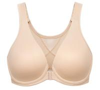 MELENECA Femme Soutien-Gorge Grande Taille Fermeture Devant Dentelles Posture Non Rembourré Beige 90E