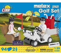 Melex 212 Golf Set - 94 Pièces - 2 Figurines 1/35 Cobi