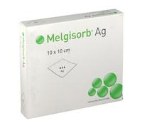 Melgisorb® Ag Pansements alginate antimicrobiens 10 x cm Compresses pc(s)