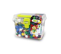 Meli Creative Minis Travel Box 1100 - Jeu éducatif et kit de Voyage pour Enfants : Puzzle Flexible, mosaïque et Jouet de Construction dans Un Coffret Pratique