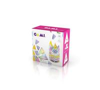 Meli Gami Pink 500 | Jouet de Construction pour Enfants à partir de 5 Ans | 500 Blocs de Construction en 6 Couleurs | Favorise la créativité et la motricité Fine | Boîtes de Construction 3D pour des