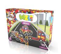 Meli Minis Auto 1000 - Jouet de construction 3 en 1 - Kit de construction créatif pour enfants à partir de 3 ans - Voiture de course, camion et véhicule tout-terrain en 7 couleurs - Jouet éducatif