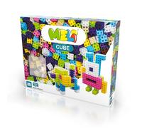 Meli Minis Cube Pink - 200 blocs de construction (2 x 2 cm) aux couleurs pastel - Jouet de construction créatif pour enfants à partir de 3 ans - Favorise la motricité et l'imagination