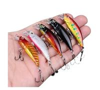 Meliaen 5 pièces 58MM 5.1G Mini modèle Japonais coulant vairon leurres de pêche Jerkbaits pêche appât Artificiel Wobbler leurre for Truite Bar Carpe(Color-1)