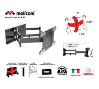 MELICONI 480870 Support mural TV Special OLED SDRP TV OLED inclinable et orientable grand angle pour TV