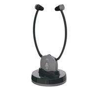 Meliconi 497339 écouteur/casque Sans fil Stéthoscope TV Socle de chargement Noir, Gris