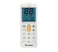 Meliconi 802101 BA Télécommande Universel Climatisation pour Climatiseur/Climatisation compatible avec la plupart des marques, avec écran rétroéclairé et fonction torche