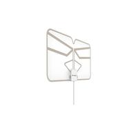 Meliconi Antenne TV Amplifiée Flexi pour intérieur - DVB-T2 HEVC, DVB-T HD, Radio Dab+, Portée 30 km, USB, Interne, Pliable, Filtre LTE/5G, pour Maison et Camping-Car
