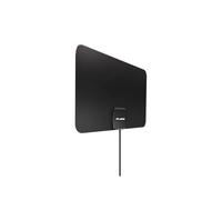 Meliconi Antenne TV Easy Fit, Amplifiée, Ultra Slim, Compatible DVB-T2 HEVC, DVB-T, Dab+, Filtre 4G/5G, Alimentation USB 5V, Installation Facile avec Double Face Inclus