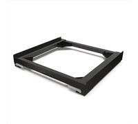 Meliconi Support mobile pour appareils électroménagers BASE MOVE BLACK, Anti‑vibrations 60x60/60x45cm